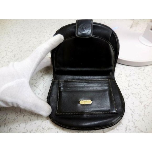 FENDI Brown Tobacco Thick Striped Coated Canvas - Picture 3 of 11